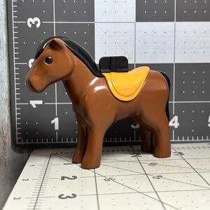 Playmobil 123 Figure Brown Horse Farm Animal